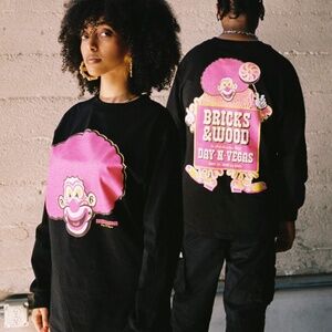 Bricks & Wood x Day N Vegas Collaboration Long Sleeve Unisex Tee Shirt